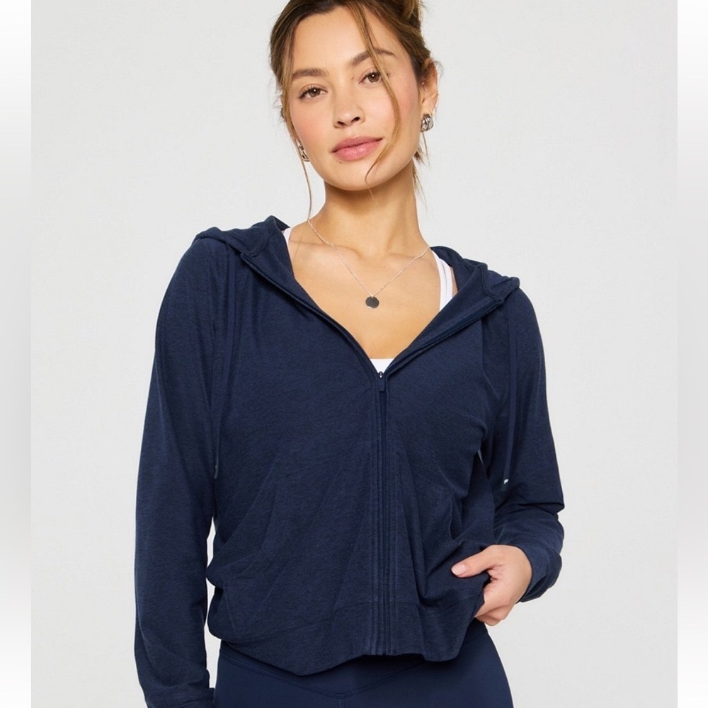 NWT - Fabletics Cloud Jersey Full Zip Hoodie 2X